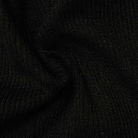 100% Polyester Rib Knit Fabric, 328 gsm, 140 cm — Green