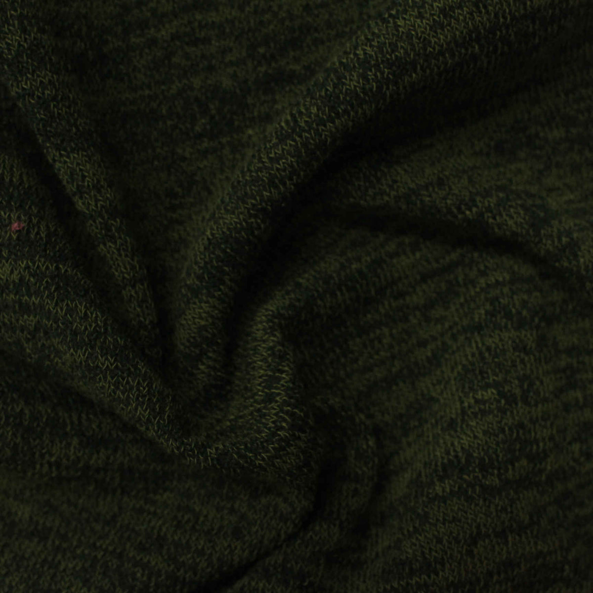 Dark Green Marl Jersey Knit, Polyester, 240 gsm