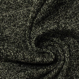 Dark Grey Marl Rib Knit, Polyester