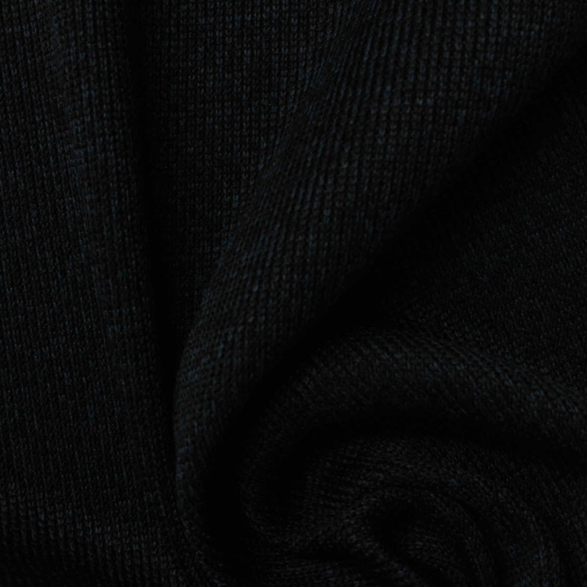 Navy Marl Rib Knit, Polyester, 352 gsm