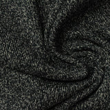 Dark Grey Marl Rib Knit, Polyester