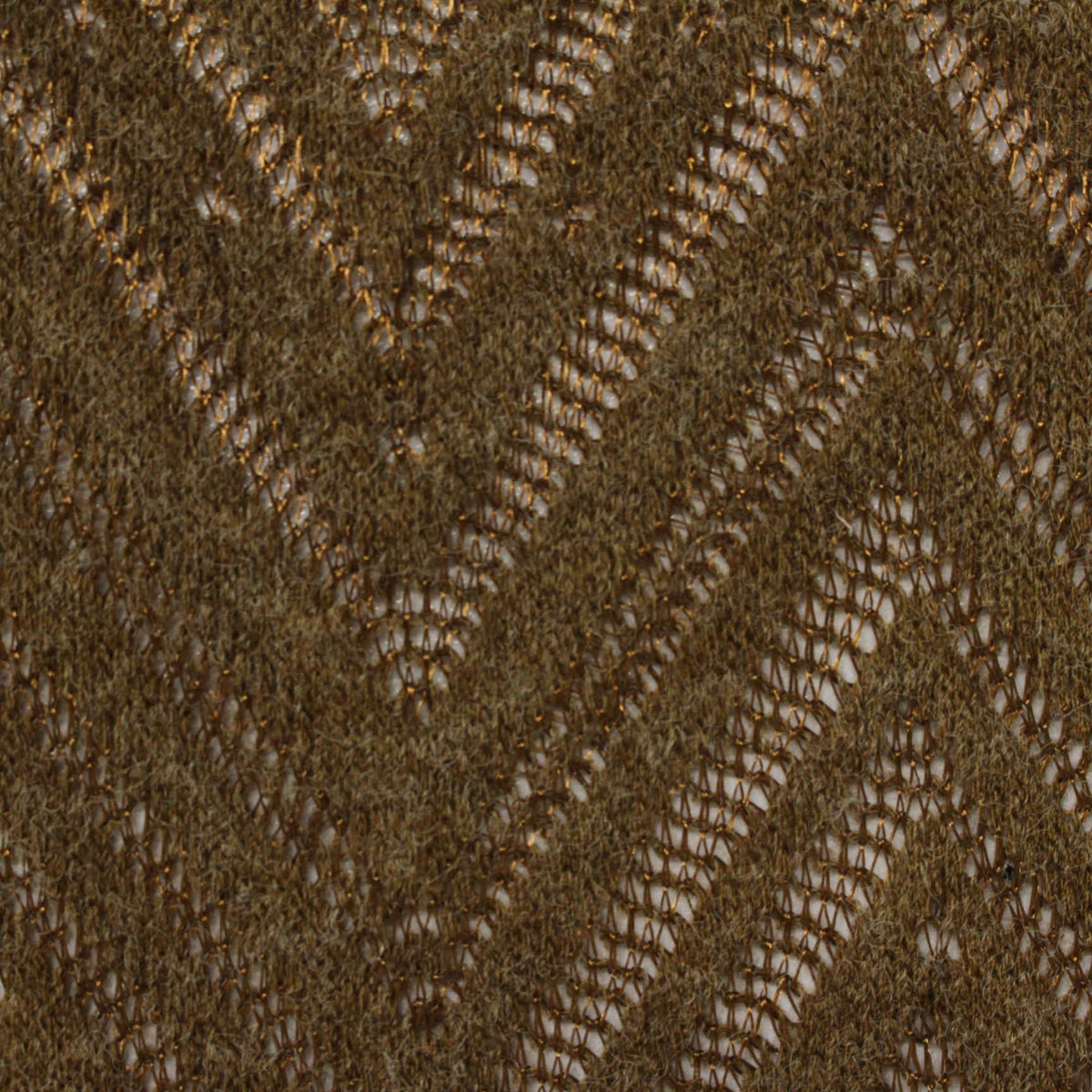 Olive Zigzag Chunky Knit, Polyester