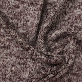 Burgundy Marl Chunky Knit, Viscose-Poly