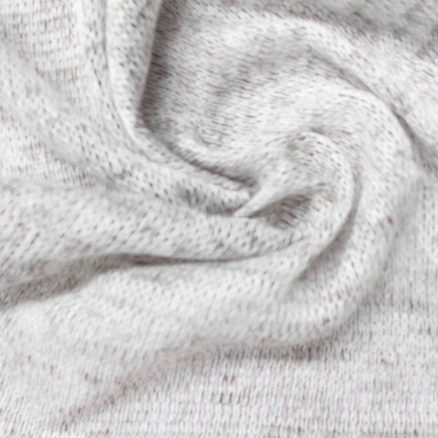 Light Grey Marl Chunky Knit, Polyester, 130 gsm