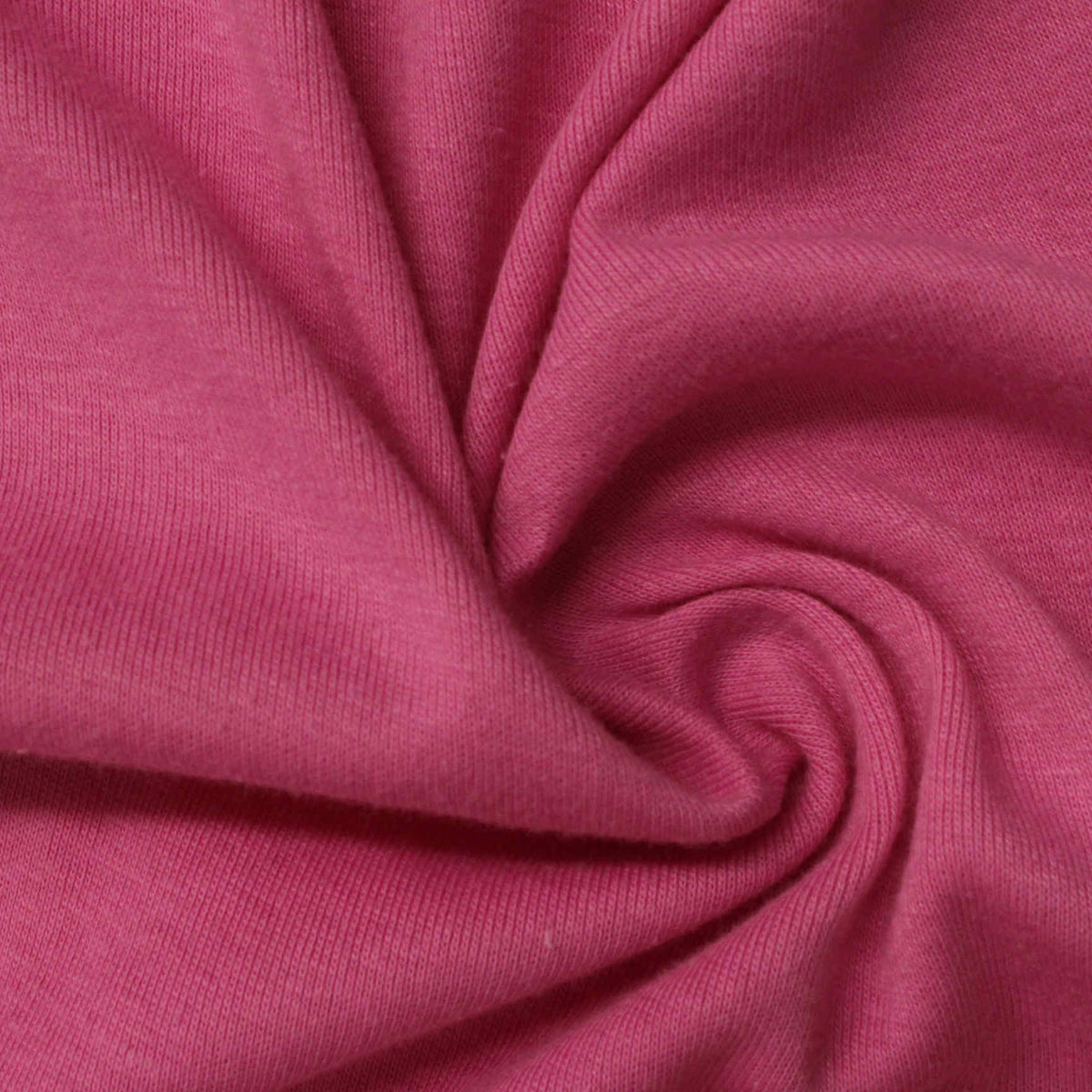 Cotton Polyester Rib Knit Fabric, 166 gsm, 185 cm — Pink