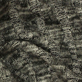 Grey Marl Rib Knit, Viscose-Poly — texture