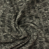 Grey Marl Rib Knit, Viscose-Poly