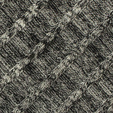 Grey Marl Rib Knit, Poly-Viscose — texture