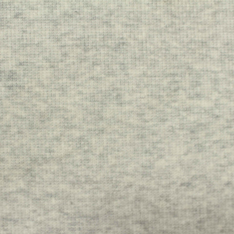 Light Grey Heathered-Marl Rib Knit, Poly-Cotton, 280 gsm