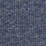 Blue Heathered-Marl Rib Knit, Poly-Cotton — texture
