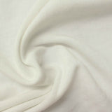 Brushed Polyester Viscose Chunky Knit Fabric, 210 gsm, 160 cm — White