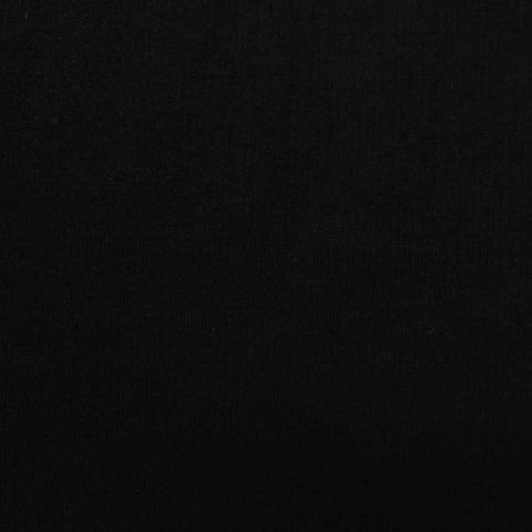 Viscose Polyester French Terry Fabric, 200 gsm, 160 cm — Black