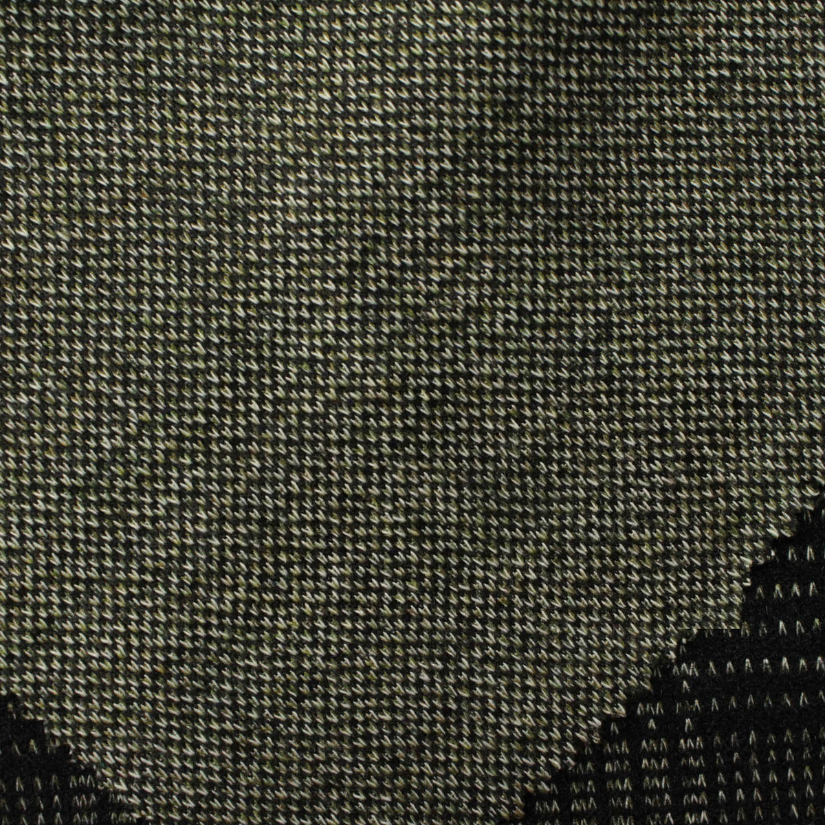 Black Abstract Chunky Knit, Polyester, 335 gsm