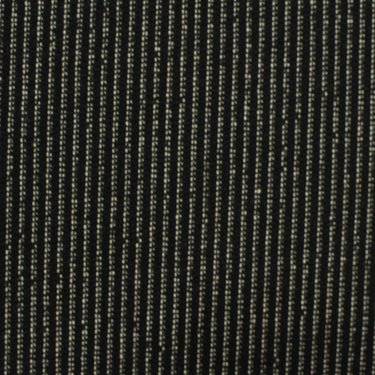 Black Vertical-Stripe Chunky Knit, Poly-Cotton, 285 gsm