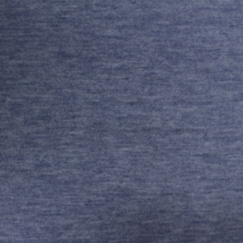 Heathered Blue Marl Jersey Knit, Cotton-Poly, 155 gsm