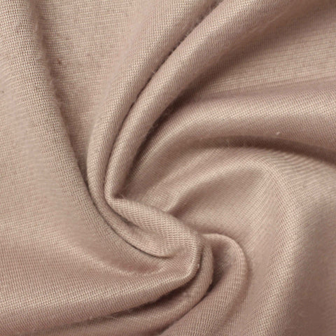 100% Polyester Jersey Knit Fabric, 215 gsm, 160 cm — Beige