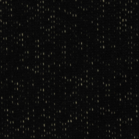 Black Marl French Terry, Cotton-Poly, 285 gsm