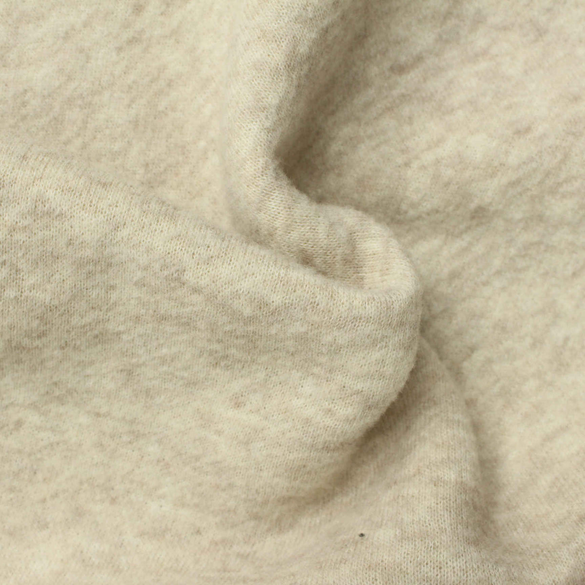 Light Beige Marl Knit, Poly-Cotton, 280 gsm