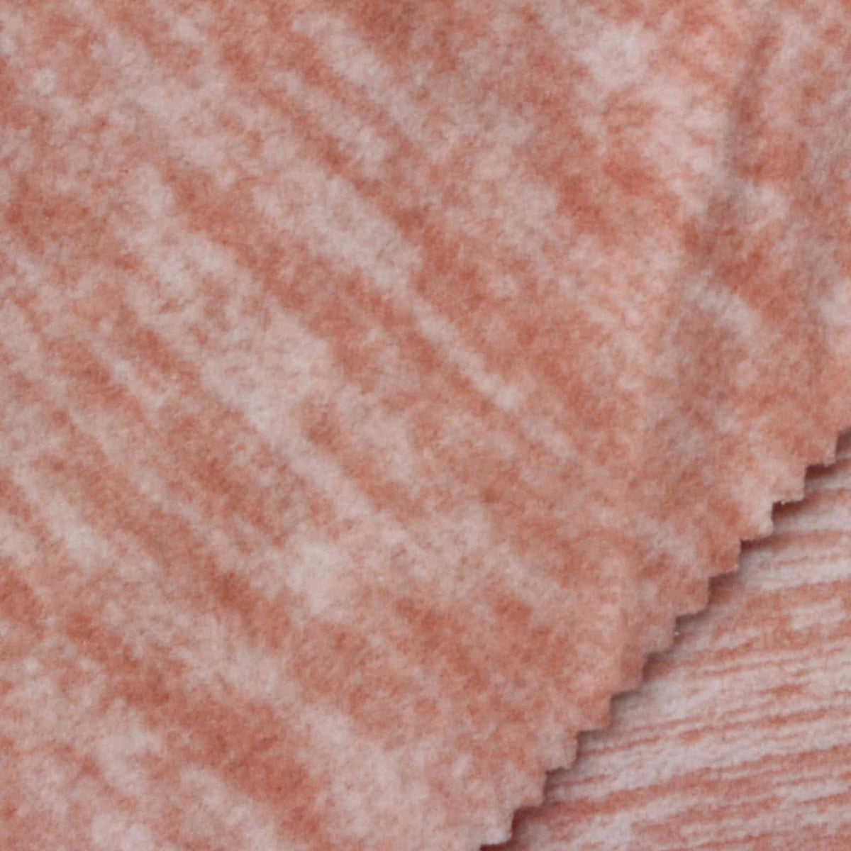 Peach Irregular-Animal Print Knit, Polyester