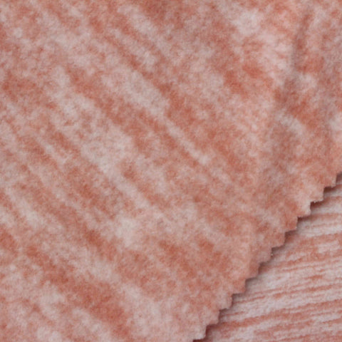 Peach Irregular-Animal Print Knit, Polyester