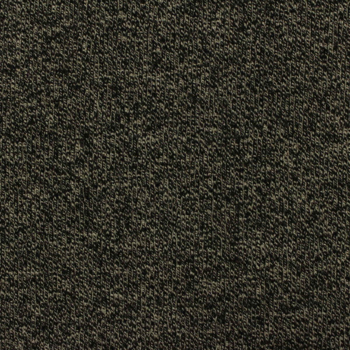 Dark Green Marl Rib Knit, Poly-Viscose, 570 gsm