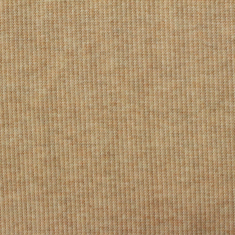 Brown Marl Rib Knit, Poly-Cotton