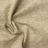 Light Beige Marl Interlock Knit, Poly-Cotton