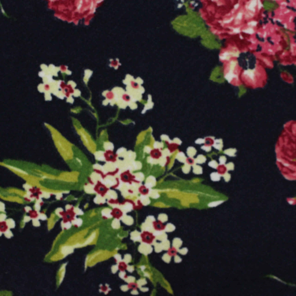 Red Roses Jersey Knit, Polyester