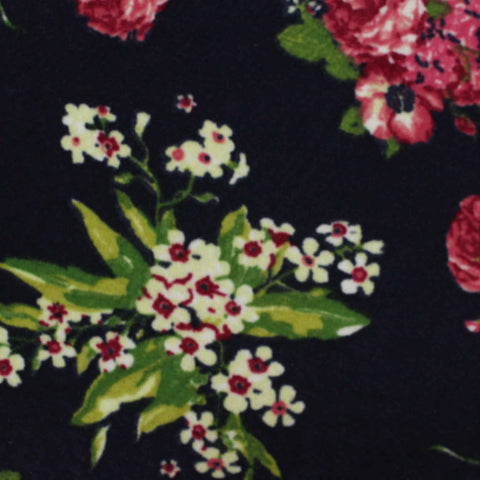 Red Roses Jersey Knit, Polyester