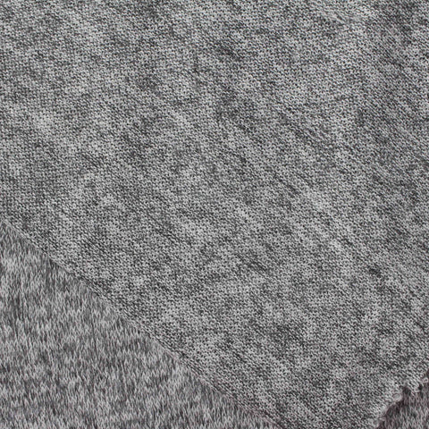 Dark Grey Marl Chunky Knit, Polyester, 160 gsm