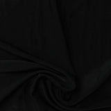 Polyester Stretch Jersey Knit Fabric, 165 gsm, 170 cm — Black