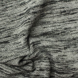 Heathered Grey Marl French Terry, Poly-Cotton