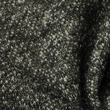 Black Marl French Terry, Poly-Cotton — texture