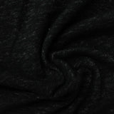 Black Marl French Terry, Cotton-Poly