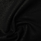 Black Tone-on-Tone French Terry, Poly-Cotton