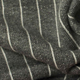 White Vertical-Stripe French Terry, Viscose — texture