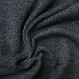 Navy Marl French Terry, Poly-Cotton