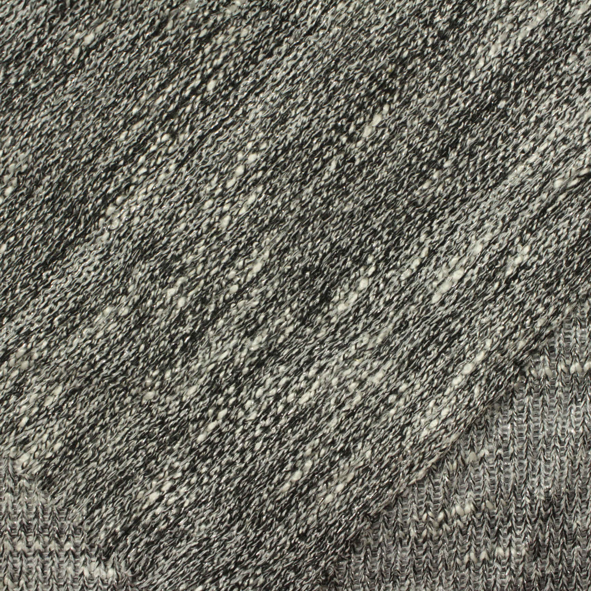 Black Marl Chunky Knit, 234 gsm