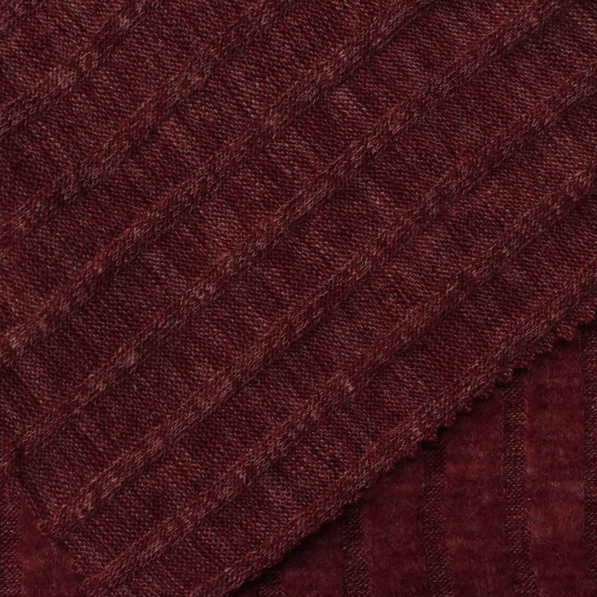 Burgundy Diamond Rib Knit, Polyester