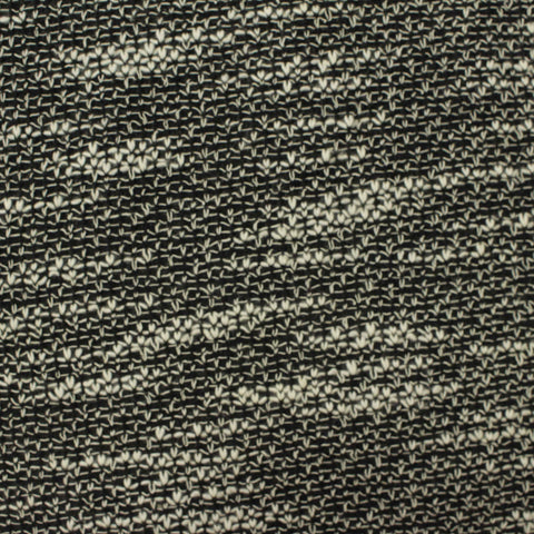 Black Marl Chunky Knit, Poly-Cotton, 147 gsm