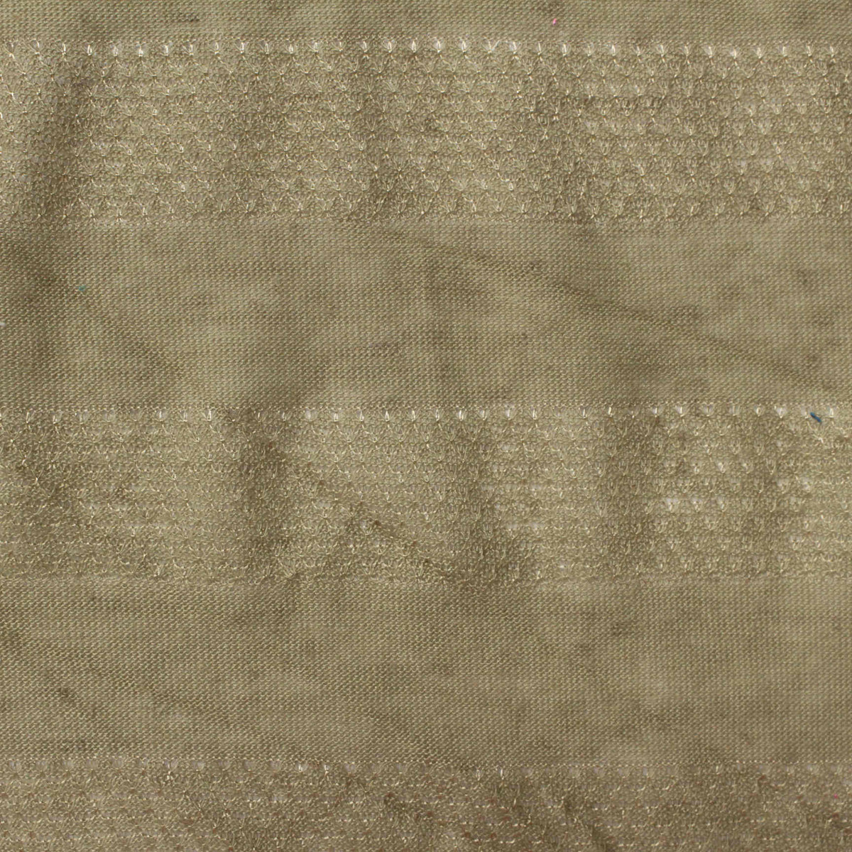 Beige Horizontal-Stripe Chunky Knit, Poly-Viscose, 103 gsm