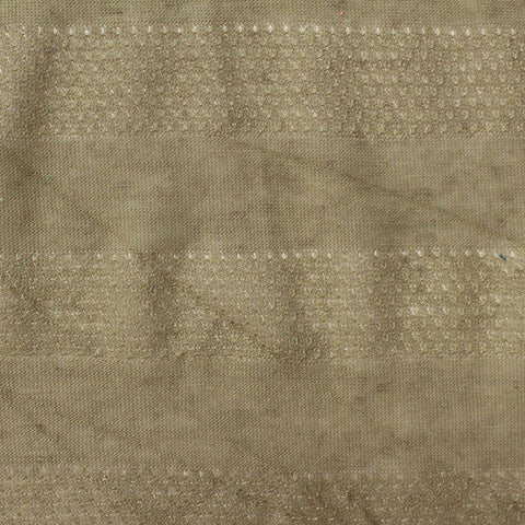 Beige Horizontal-Stripe Chunky Knit, Poly-Viscose, 103 gsm