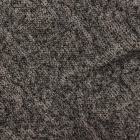 Black Marl Chunky Knit, Poly-Viscose, 152 gsm, 160 cm