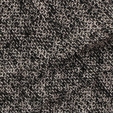 Black Marl Chunky Knit, Poly-Viscose — texture