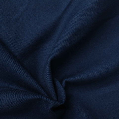 Cotton Stretch Woven Fabric, 230 gsm, 160 cm — Navy