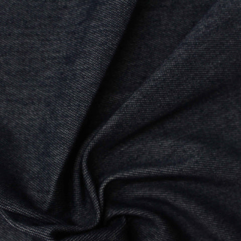Dark Blue Marl Denim, Cotton-Poly, 165 gsm