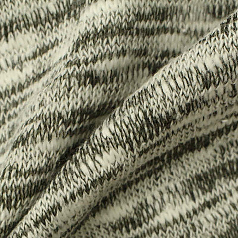 Black Marl Chunky Knit, Cotton-Poly, 230 gsm