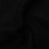 Polyester Viscose Chunky Knit Fabric, 235 gsm, 180 cm — Black