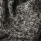 Black Marl Chunky Knit, Viscose-Poly — texture