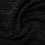 Black Marl French Terry, Poly-Cotton